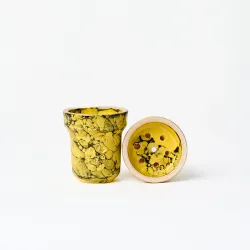 Чашка глиняна Solaris Classic Eva Yellow Black